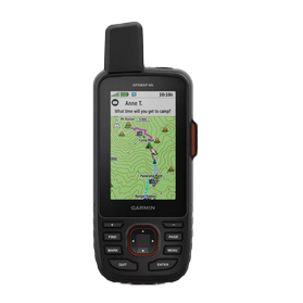 Garmin GPSMAP 66i handheld GPS with TOPO maps and InReach SOS, black certified refurbished
