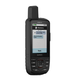 Garmin GPSMAP 66i handheld GPS with TOPO maps and InReach SOS, black, certified refurbished