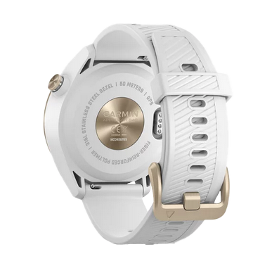 Garmin Approach S40, Gold w/ White Band, Golf GPS Smartwatch & Rangefinder (010-02140-02) by Garmin