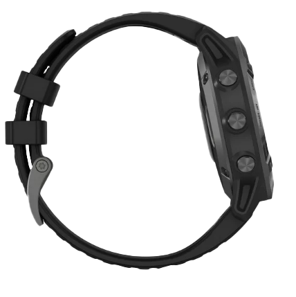 Garmin Fenix 6 Sapphire Carbon Gray DLC with Black Band (010-02158-10) by Garmin