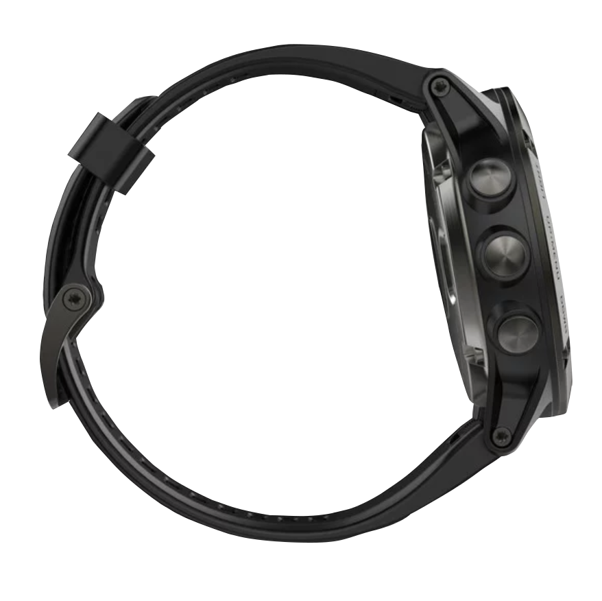 Garmin Fenix 5X, Slate Gray Sapphire w/ Black Band, GPS Smartwatch (Garmin Certified Refurbished) by Garmin