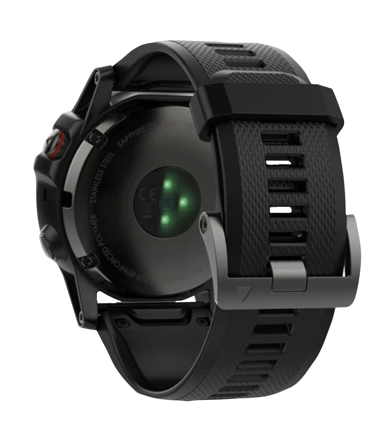 Garmin Fenix 5X GPS smartwatch, slate gray sapphire with black band, certified refurbished