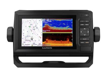 Garmin ECHOMAP 62cv UHD marine chartplotter with worldwide basemap and GT24UH-TM transducer
