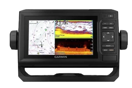 Garmin ECHOMAP 64cv UHD marine chartplotter with U.S. BlueChart g3, black display unit
