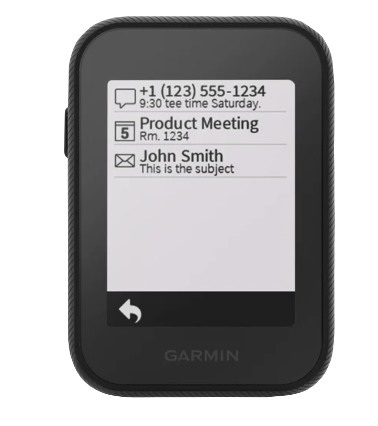 Garmin Approach G30 handheld golf GPS and rangefinder, certified refurbished, black.