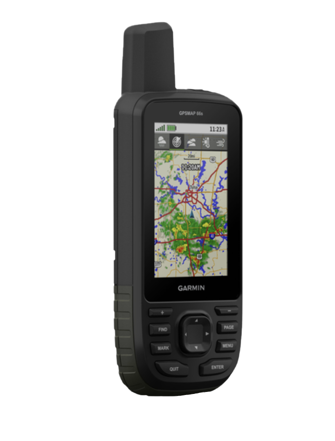 Garmin GPSMAP 66s handheld GPS with TOPO maps, black, certified refurbished