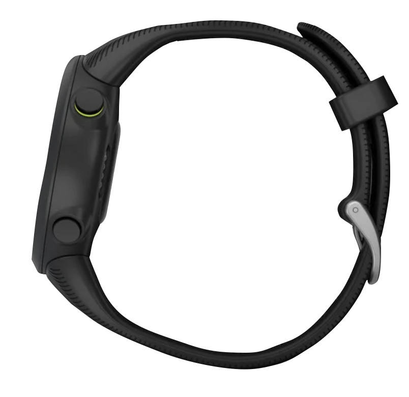Garmin Forerunner 45S smartwatch, black with silicone strap