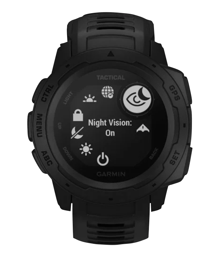 Garmin Instinct Tactical smartwatch, black with rugged bezel
