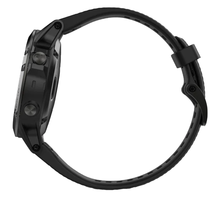 Garmin Fenix 5 Black Sapphire smartwatch with black band