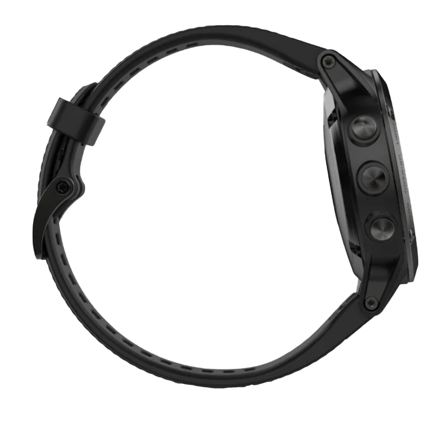 Garmin Fenix 5 Black Sapphire smartwatch with black band