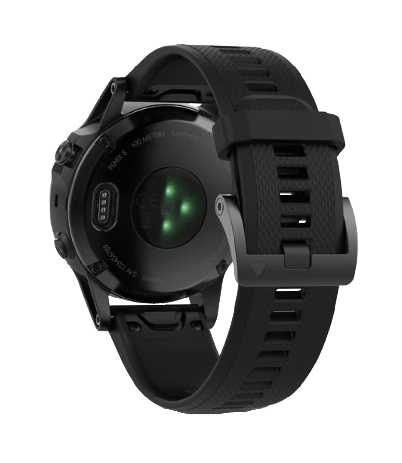 Garmin Fenix 5 Black Sapphire with Black Band (010-01688-10) by Garmin