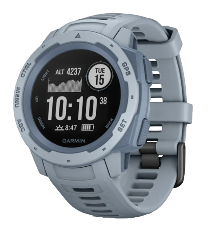 Garmin Instinct Sea Foam rugged GPS smartwatch, certified refurbished