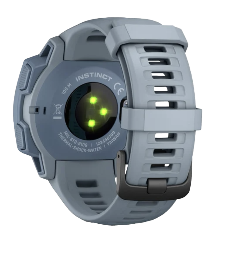 Garmin Instinct Sea Foam smartwatch, certified refurbished, rugged GPS wearable with sea foam silicone strap