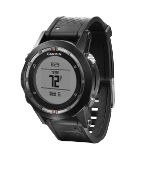 Garmin Fenix GPS Smartwatch, black bezel with black band