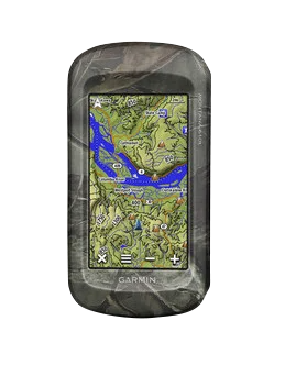 Garmin Montana 610t Camouflage handheld GPS with touchscreen and TOPO maps, refurbished