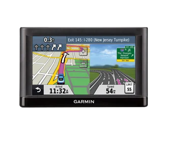 Garmin Nuvi 54 GPS navigation device, certified refurbished, black automotive navigator with US & Canada maps