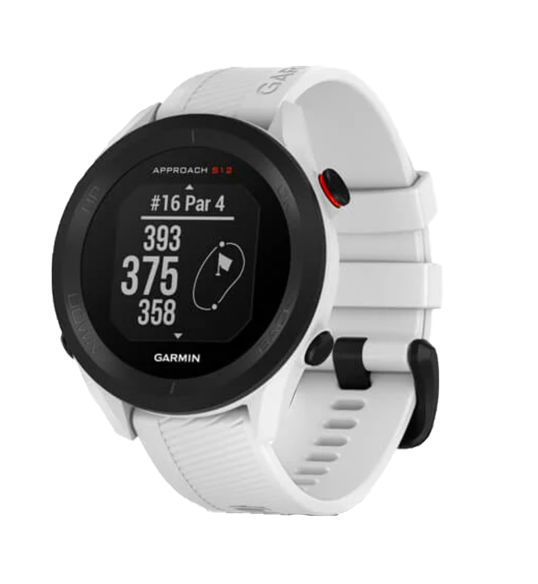 Garmin Approach S12 golf GPS smartwatch, white band