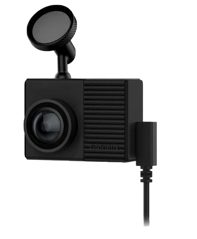 Garmin Dash Cam 66W, certified refurbished black dash camera with suction mount