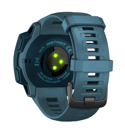 Garmin Instinct, Lakeside Blue, Rugged GPS Smartwatch (Garmin Certified Refurbished) by Garmin