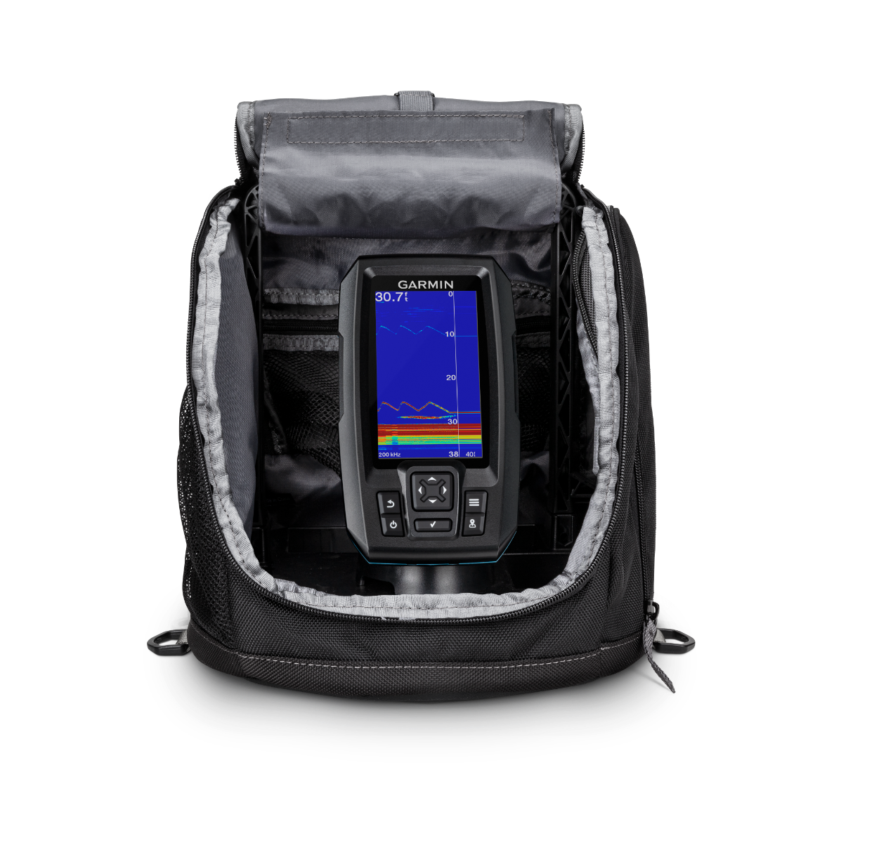 Garmin STRIKER Plus 4 Ice Fishing Bundle Includes Dual Beam-IF Transducer (010-01870-30) by Garmin