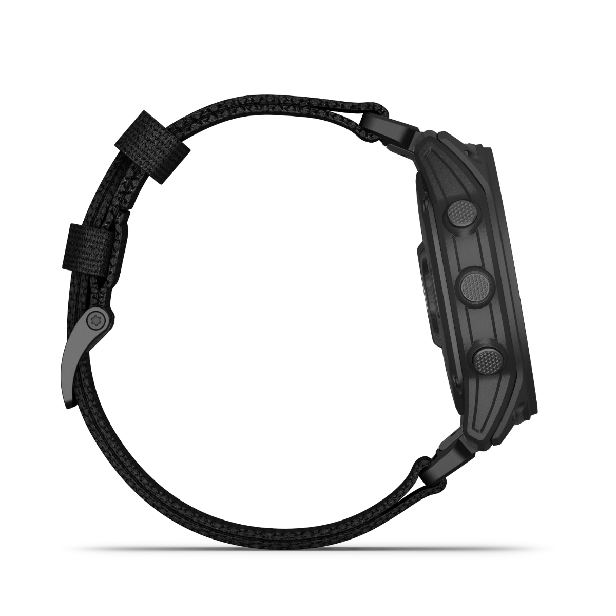 Garmin Tactix 7 Pro Edition smartwatch with black braided nylon strap