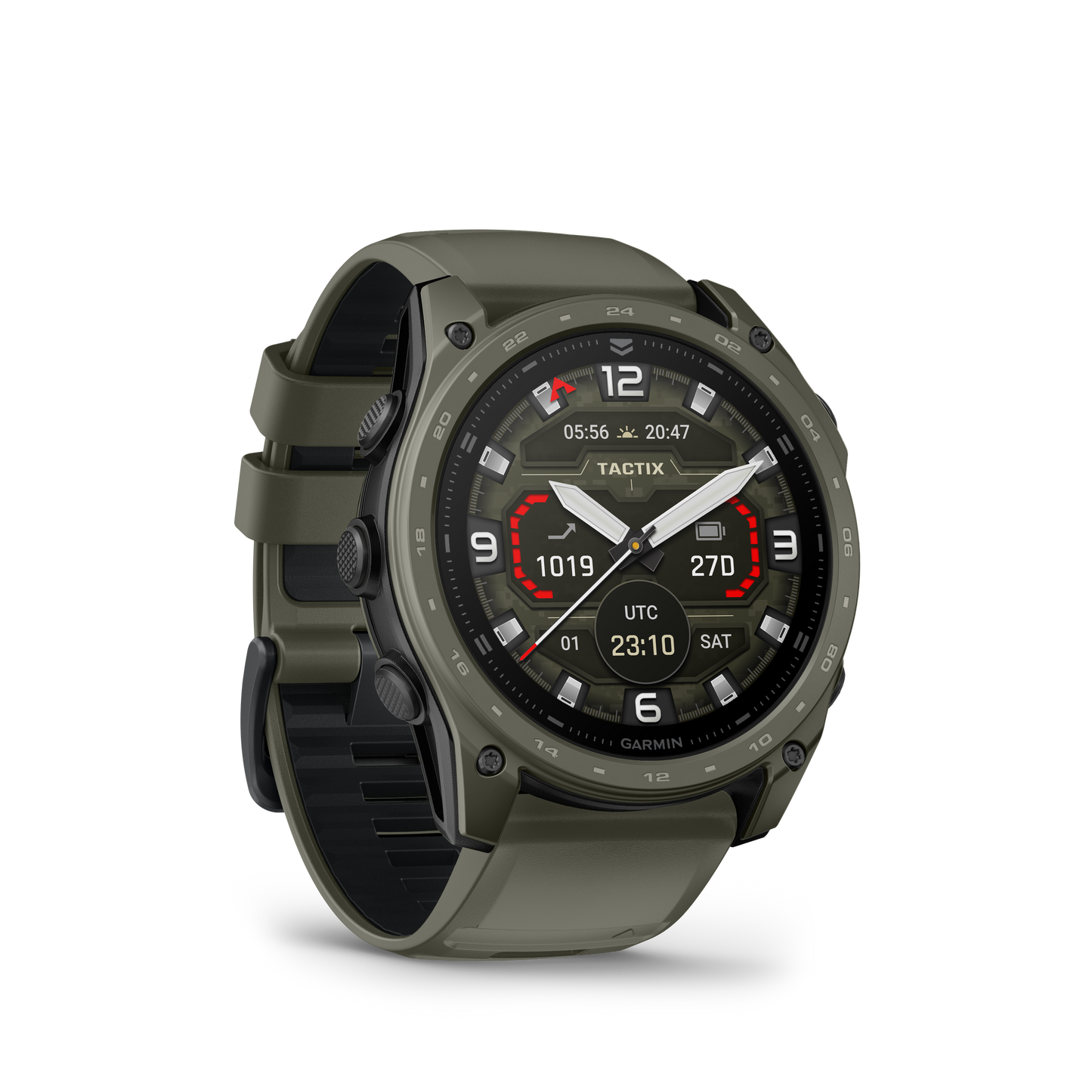 Garmin tactix 8 AMOLED smartwatch, olive drab Cerakote coating, 51 mm case