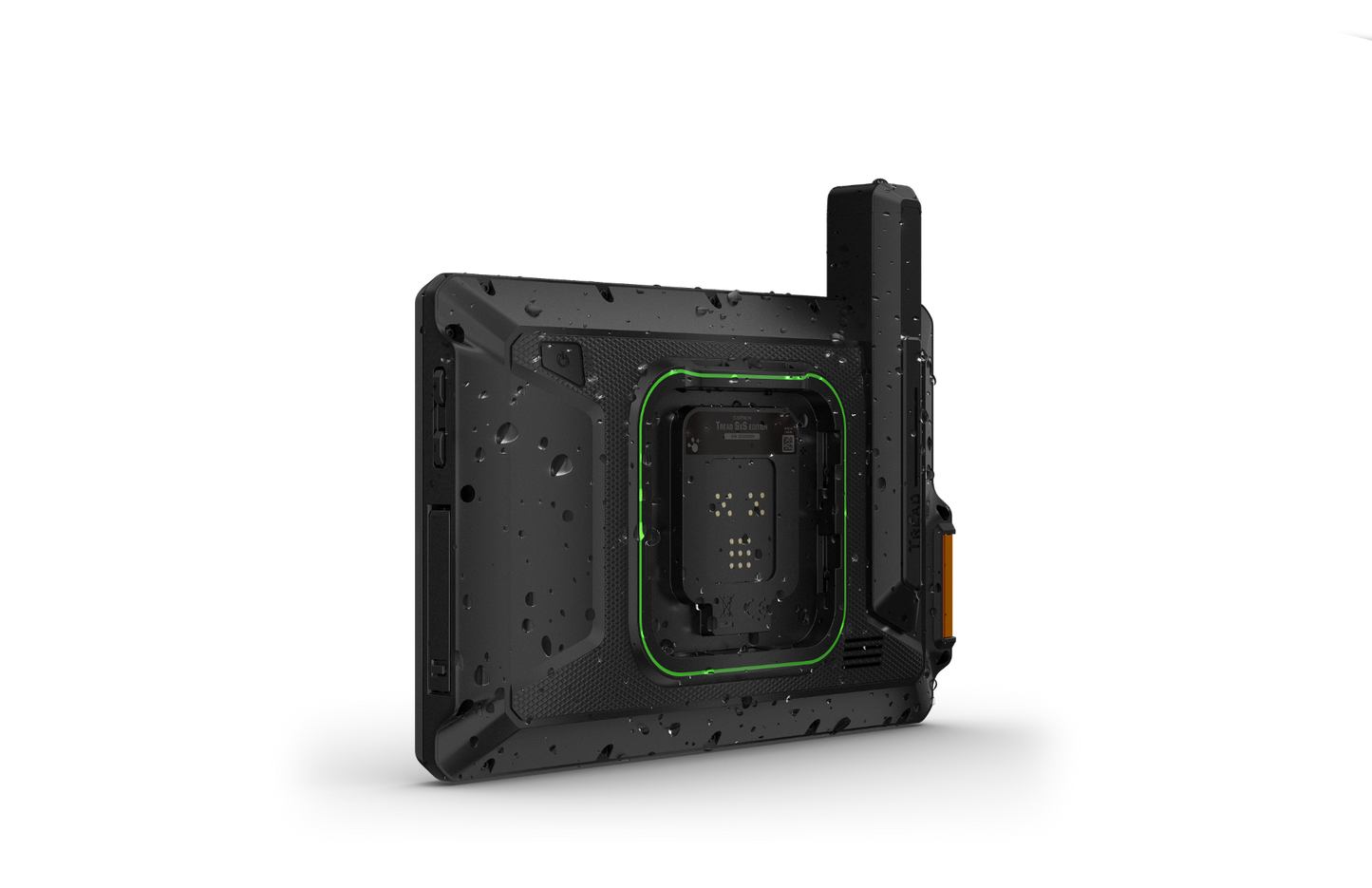 Garmin Tread SxS Edition GPS navigation system, rugged black with green accent.
