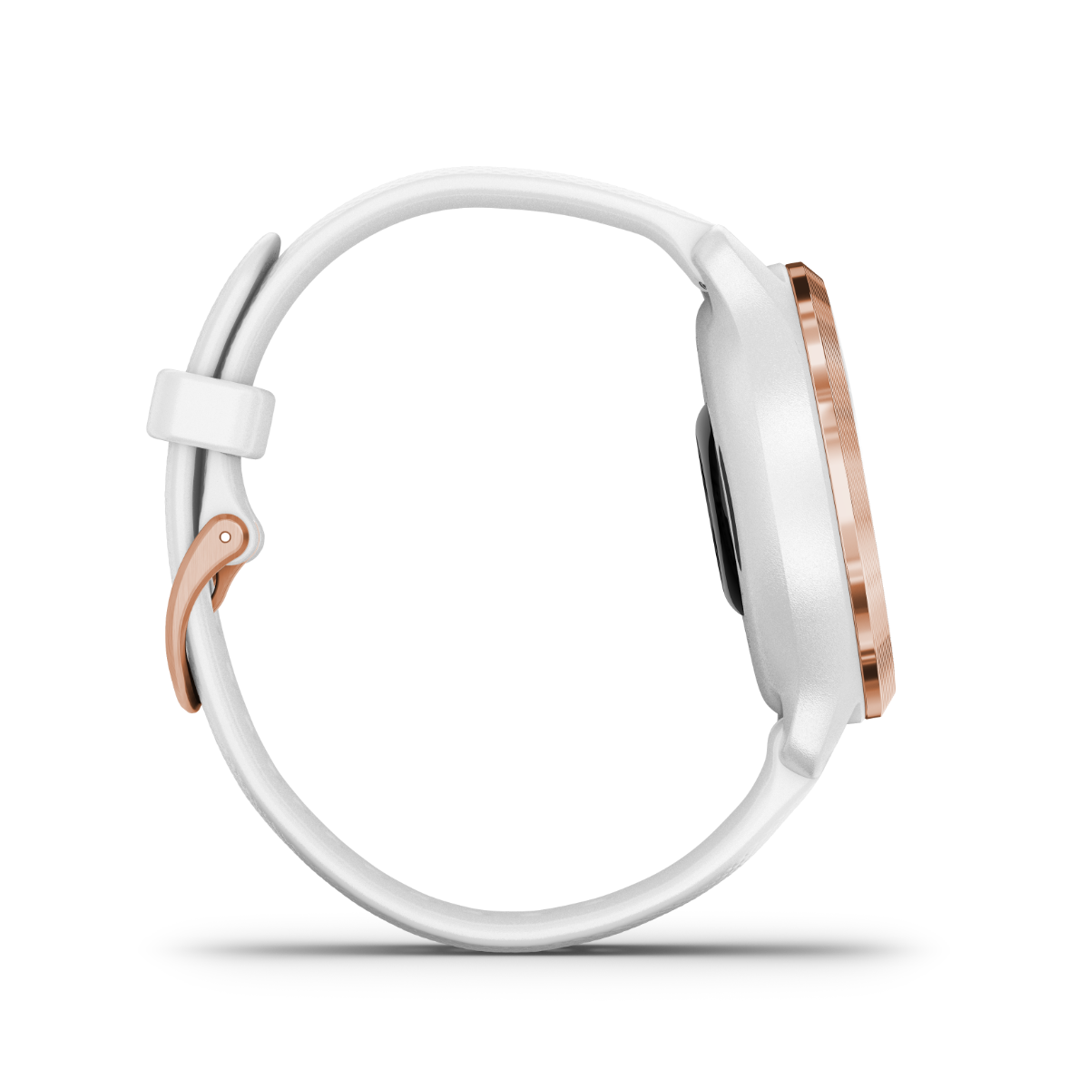 Garmin Venu 2S, Rose Gold Bezel with White Case and Silicone Band (010-02429-03) by Garmin