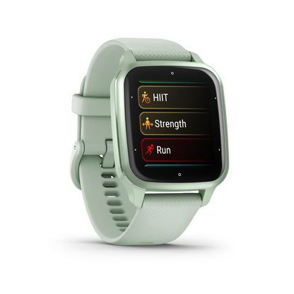 Garmin Venu Sq 2, Metallic Mint with Silicone Band (Garmin Certified Refurbished) by Garmin