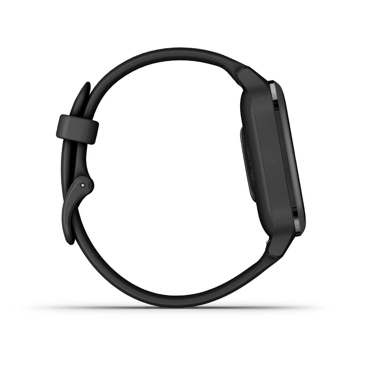 Garmin Venu Sq Music smartwatch with black silicone strap