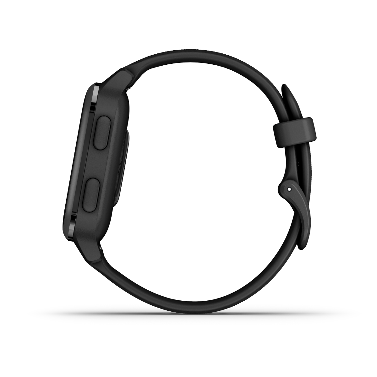 Garmin Venu Sq Music GPS smartwatch, black bezel with black band, refurbished