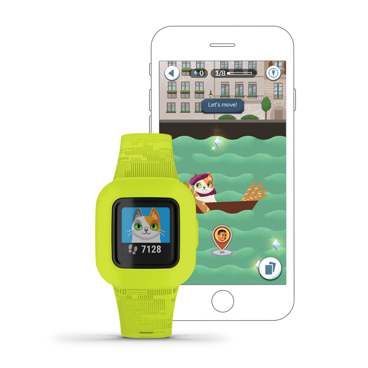 Garmin Vivofit Jr. 3, Digi Camo, GPS Smartwatch for Children (Garmin Certified Refurbished) by Garmin