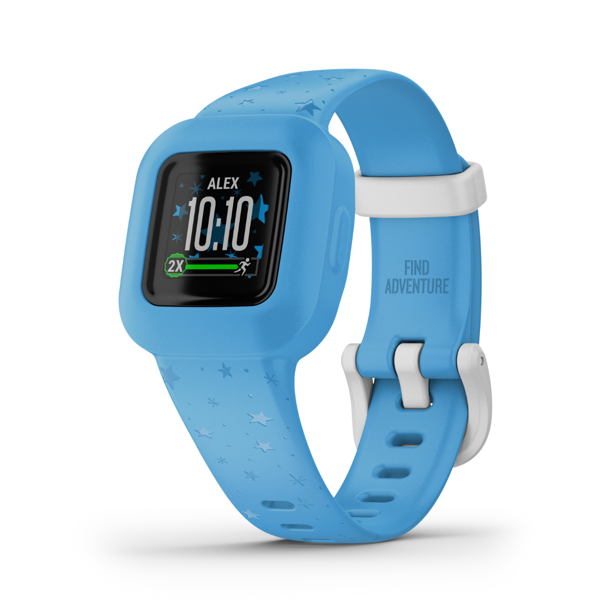 Garmin vivofit jr 3 Blue Stars kids activity tracker with blue band