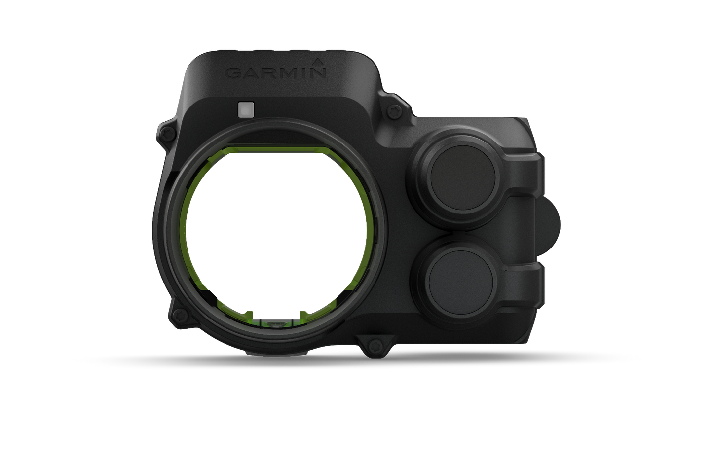 Garmin Xero A1i PRO left-handed bow sight; black housing with green ring