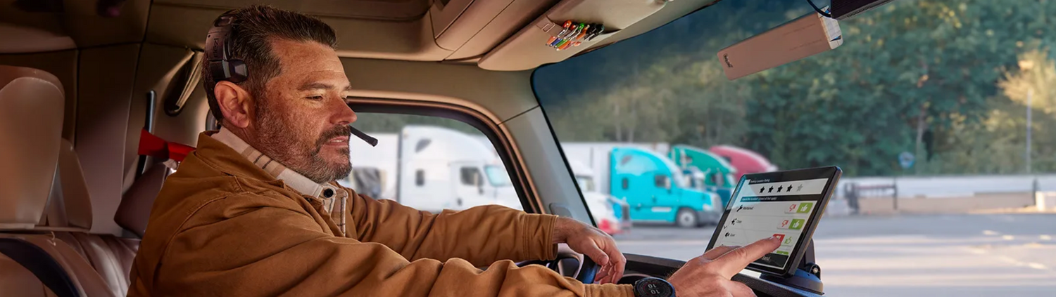 Advanced Garmin Dezl Trucking GPS Series for Professional Drivers, enhancing navigation and safety for truckers.