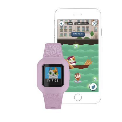 Garmin Vivofit jr. 3, Lilac Floral (Garmin Certified Refurbished)