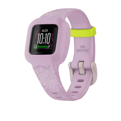 Garmin Vivofit jr. 3, Lilac Floral (Garmin Certified Refurbished)
