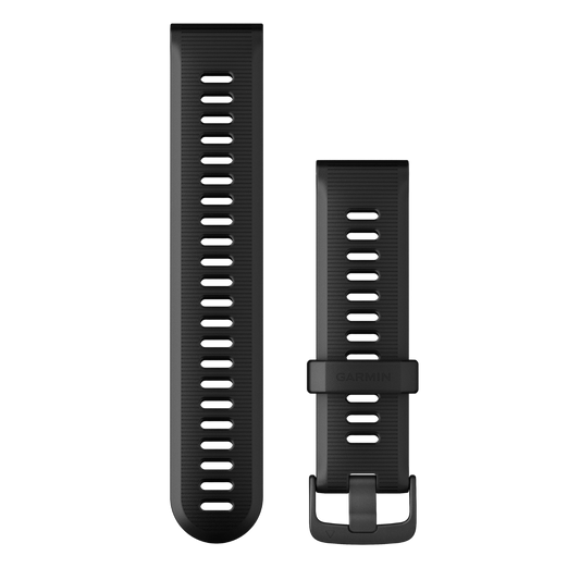 Garmin Forerunner Watch Bands (22 mm) Black with Slate Hardware (010-11251-2C) by Garmin