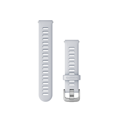 Garmin Quick Release Bands (18 mm) Whitestone with Silver Hardware (010-11251-3F)