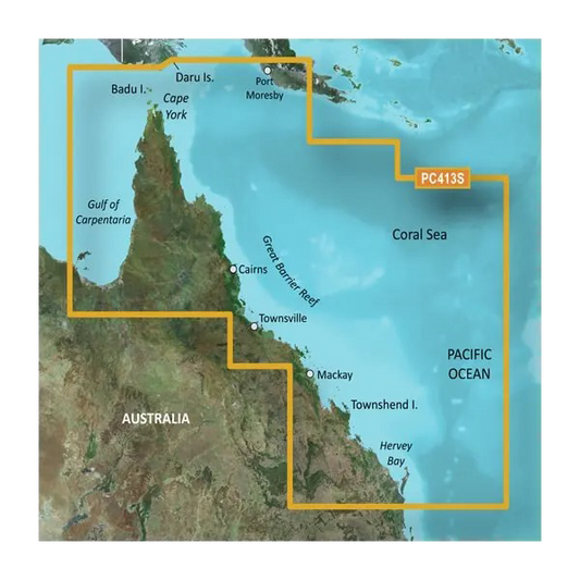 Garmin Australia, Mornington Island to Hervey Bay Coastal Charts BlueChart g3 | HXPC413S | microSD/SD (010-C0871-20) by Garmin