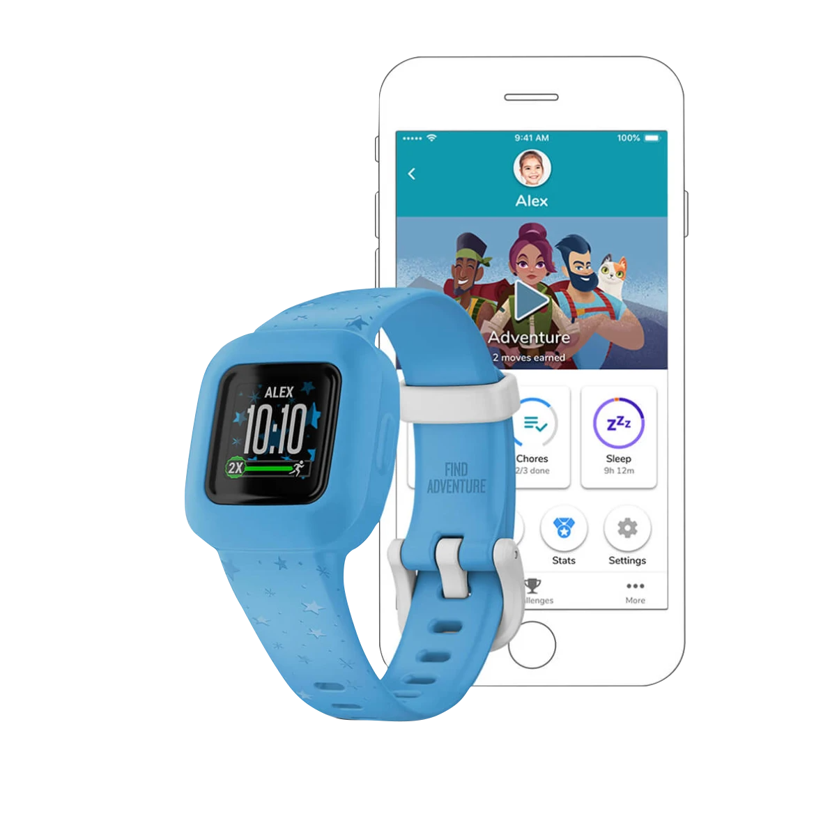Garmin vivofit jr 3, Blue Star (Garmin Certified Refurbished)