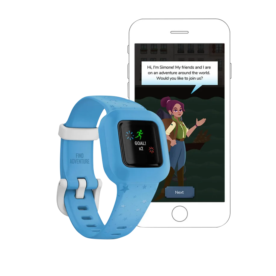 Garmin vivofit jr 3, Blue Star (Garmin Certified Refurbished)