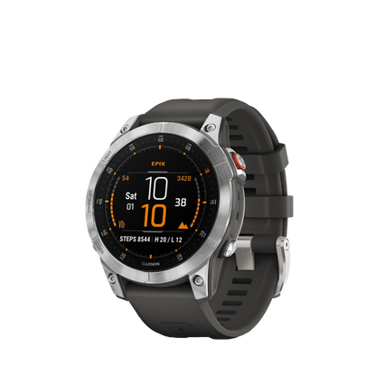 Garmin Epix (Gen 2), Slate Steel, Adventure GPS Smartwatch with Maps and Built-in Flashlight (Garmin Certified Refurbished)