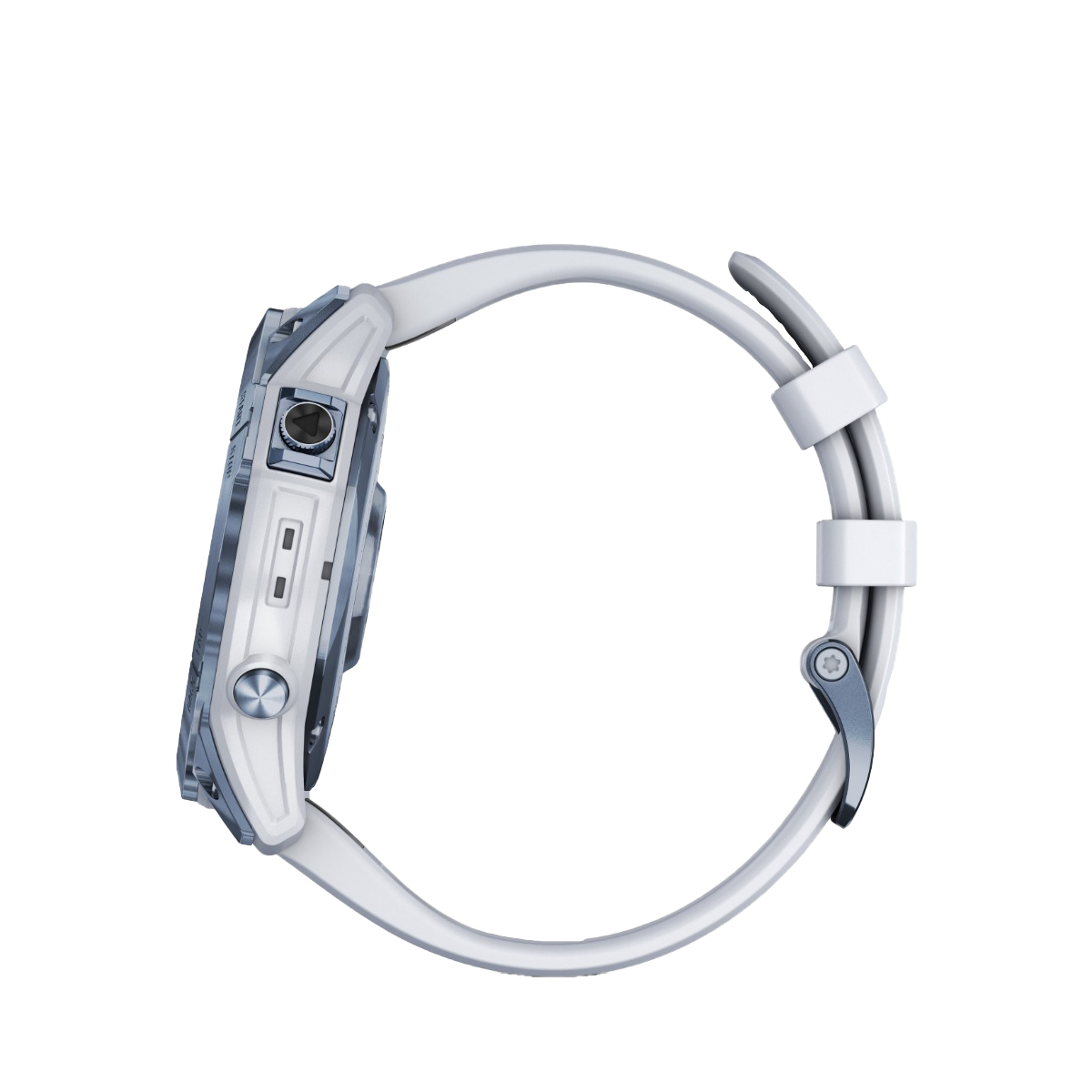 Garmin Fenix 7x Sapphire Solar - Mineral Blue DLC Titanium with Whitestone Band (010-02541-14)