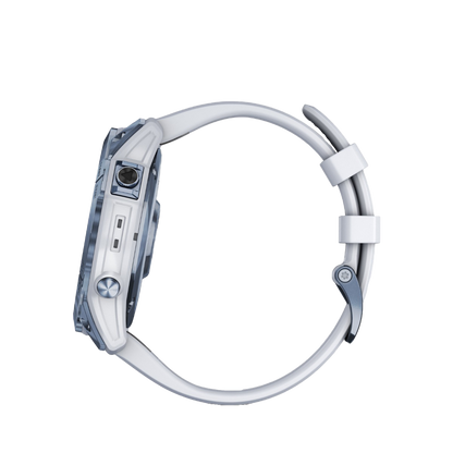 Garmin Fenix 7x Sapphire Solar - Mineral Blue DLC Titanium with Whitestone Band (010-02541-14)