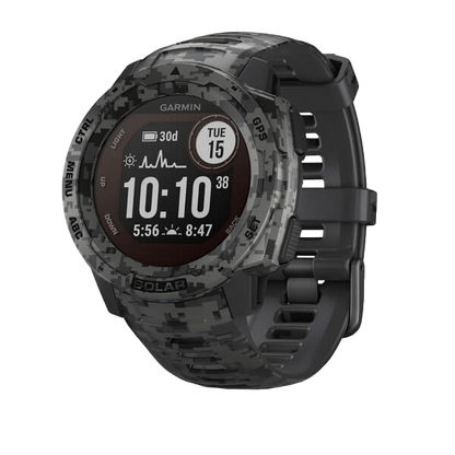 Garmin Instinct Solar - Camo Edition, Graphite Camo (010-02293-15)