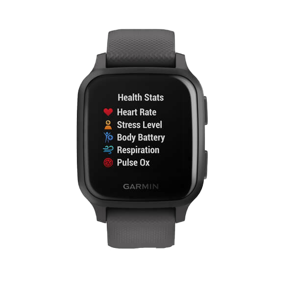 Garmin Venu Sq, Shadow Gray with Slate Bezel (010-02427-00)