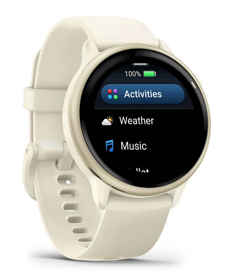 Garmin Vivoactive 6, Lunar Gold with Bone Band (010-02985-01)
