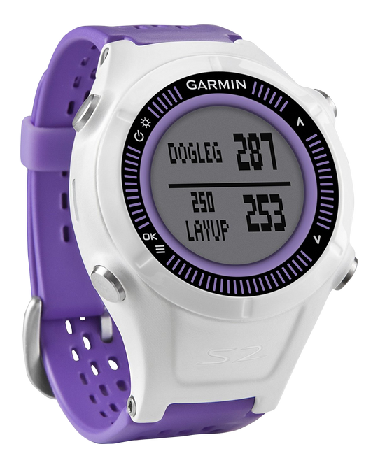 Garmin Approach S2, Purple, Golf GPS Smartwatch & Rangefinder (Garmin Certified Refurbished) by Garmin