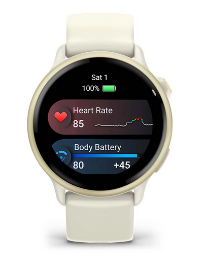 Garmin Vivoactive 6, Lunar Gold with Bone Band (010-02985-01)